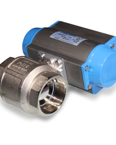 Ball valve 2 1/2" w/pneumatic multi-turn actuator (VK00064)